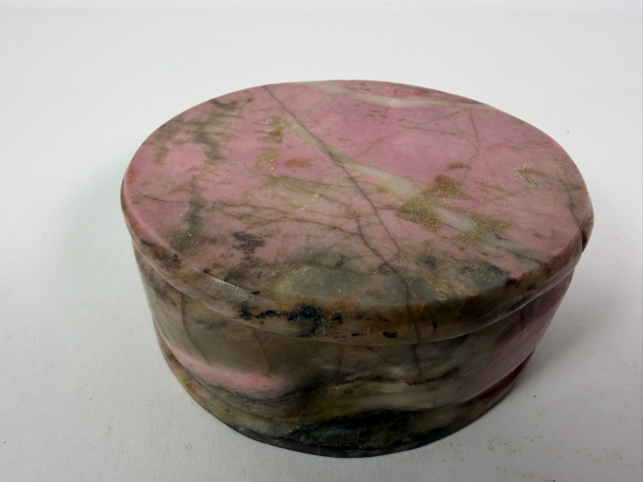 Vintage Bjorn Wiinblad Denmark Anthropomorphic Ceramic Candleholder Dated 1965 Mounted On Pink Rhodonite Specimen Base 10.5H [Photo 4]