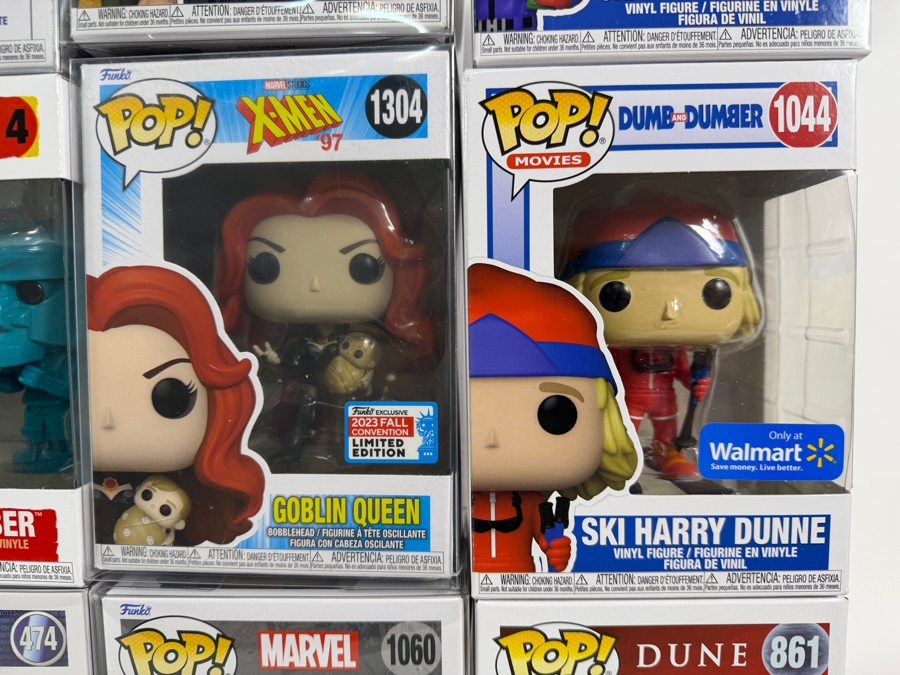 Lot Of 15 Assorted Funko Pop Vinyl Figures Including Marvel, DC, NBA, Millions, Dune, And Dumb And Dumber Exclusives, In Box. Estimate $185 - $270 [Photo 5]