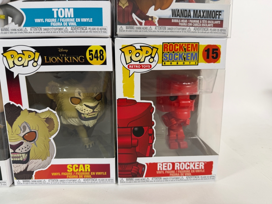 Lot Of 15 Funko Pop! Vinyl Figures In Boxes Including Exclusives: Halo, Frozen II, Batgirl, Deathstroke, Benson NYCC, Wanda Maximoff, Magic Johnson, Scar, More Estimate $175 - $255 [Photo 4]