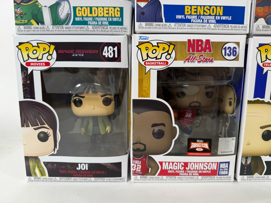 Lot Of 15 Funko Pop! Vinyl Figures In Boxes Including Exclusives: Halo, Frozen II, Batgirl, Deathstroke, Benson NYCC, Wanda Maximoff, Magic Johnson, Scar, More Estimate $175 - $255 [Photo 2]
