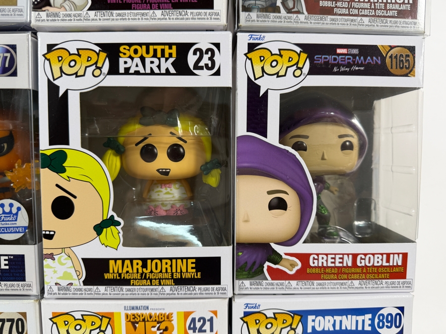Lot Of 15 Funko Pop! Vinyl Figures In Boxes Including Exclusives: Crusaderette ECCC, Taweret, Civil Warrior, Deathstroke, Bizarro Superman, Miles Morales, Green Goblin, More Estimate $182 - $265 [Photo 5]