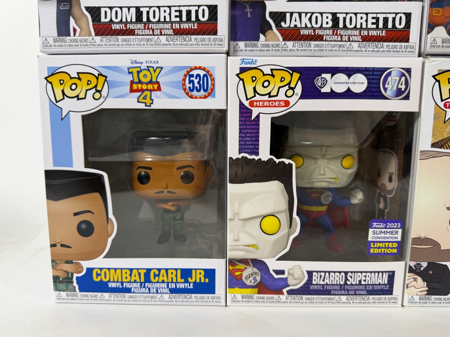 Lot Of 15 Funko Pop! Vinyl Figures In Boxes Including Exclusives: Crusaderette ECCC, Taweret, Civil Warrior, Deathstroke, Bizarro Superman, Miles Morales, Green Goblin, More Estimate $182 - $265 [Photo 2]