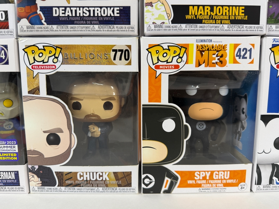 Lot Of 15 Funko Pop! Vinyl Figures In Boxes Including Exclusives: Crusaderette ECCC, Taweret, Civil Warrior, Deathstroke, Bizarro Superman, Miles Morales, Green Goblin, More Estimate $182 - $265 [Photo 3]