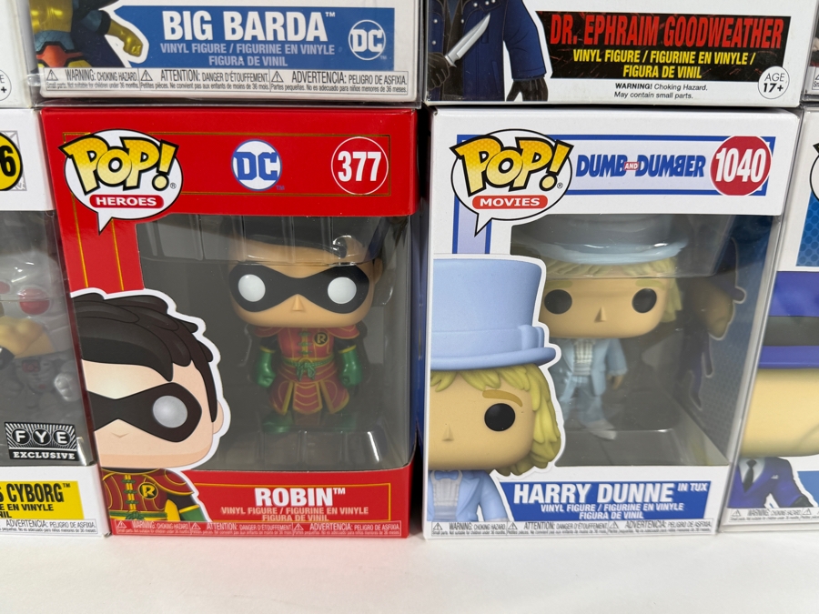 Lot Of 15 Assorted Funko Pop Vinyl Figures Including DC, The Simpsons, Dumb And Dumber, And The Strain Exclusives, In Box. Estimate $172 - $251 [Photo 3]