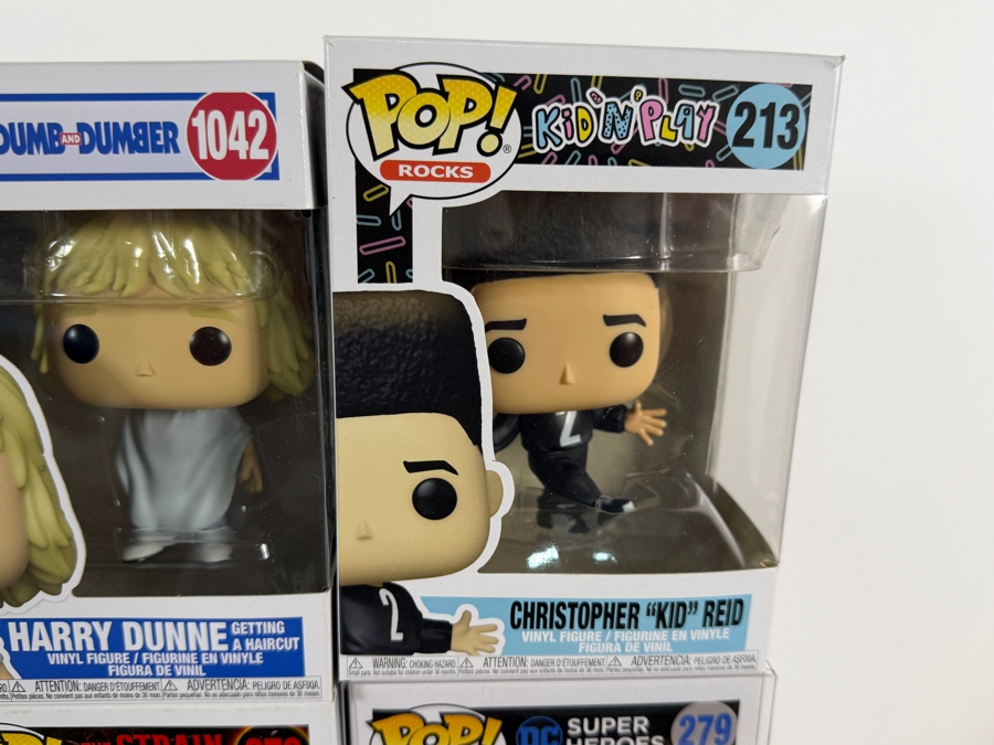 Lot Of 15 Assorted Funko Pop Vinyl Figures Including DC, The Simpsons, Dumb And Dumber, And The Strain Exclusives, In Box. Estimate $172 - $251 [Photo 10]