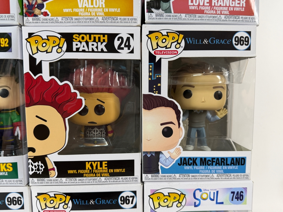 Lot Of 15 Assorted Funko Pop Vinyl Figures Including Fortnite, South Park, Will & Grace, And The Mighty Ducks Exclusives, In Box. Estimate $154 - $226 [Photo 5]