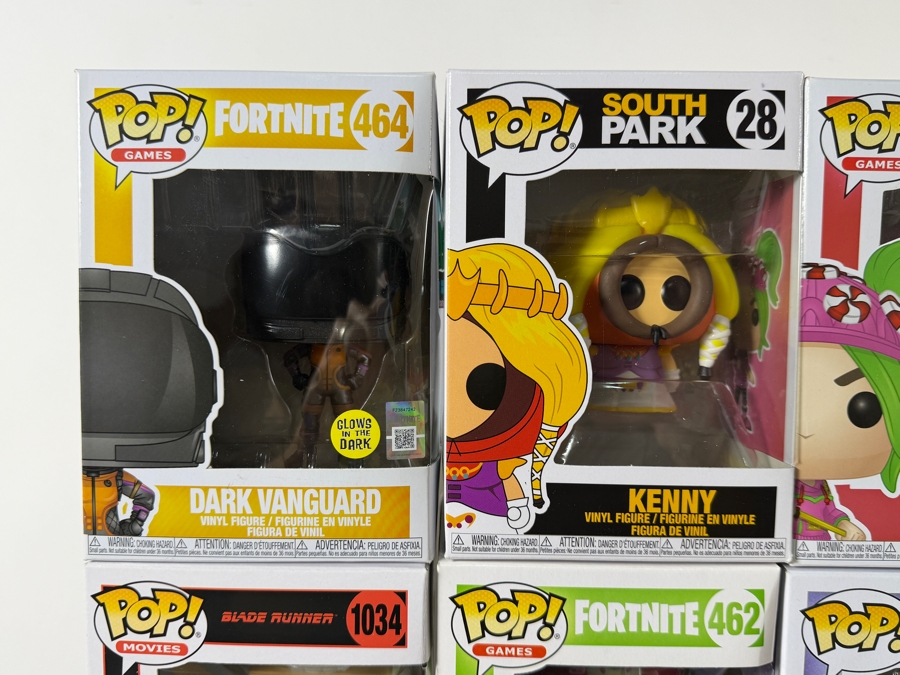 Lot Of 15 Assorted Funko Pop Vinyl Figures Including Fortnite, South Park, Will & Grace, And The Mighty Ducks Exclusives, In Box. Estimate $154 - $226 [Photo 8]