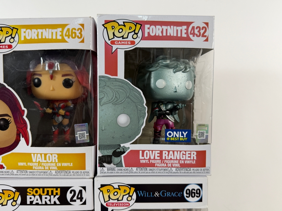 Lot Of 15 Assorted Funko Pop Vinyl Figures Including Fortnite, South Park, Will & Grace, And The Mighty Ducks Exclusives, In Box. Estimate $154 - $226 [Photo 10]