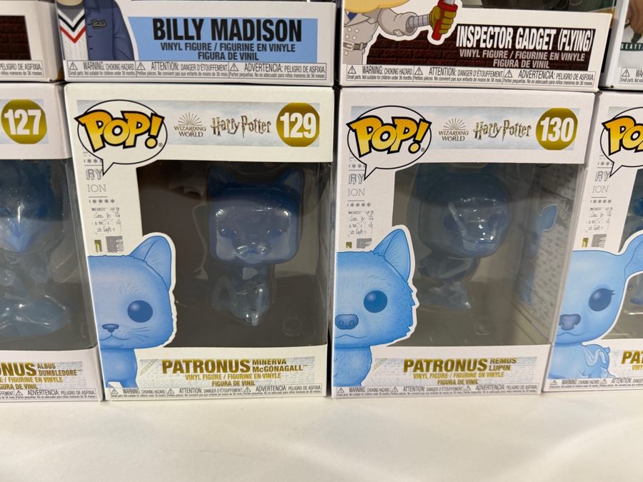 Lot Of 15 Assorted Funko Pop Vinyl Figures Including Harry Potter Patronus, Billy Madison, Inspector Gadget, Back To The Future, And Sports Exclusives, In Box. Estimate $165 - $240 [Photo 3]