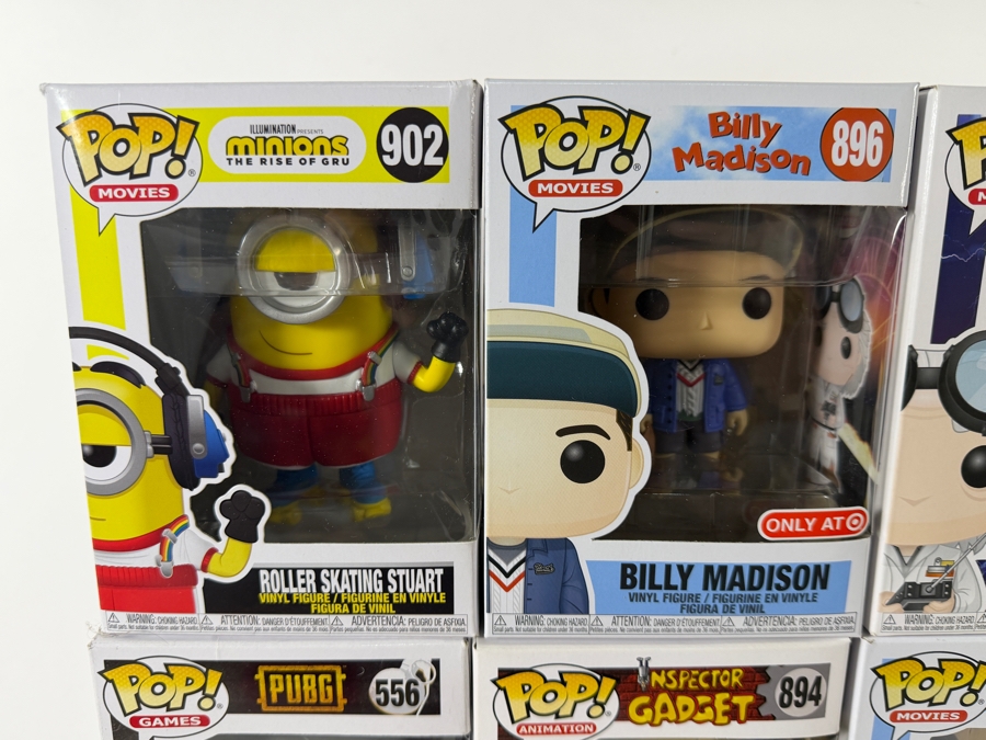 Lot Of 15 Assorted Funko Pop Vinyl Figures Including Harry Potter Patronus, Billy Madison, Inspector Gadget, Back To The Future, And Sports Exclusives, In Box. Estimate $165 - $240 [Photo 8]