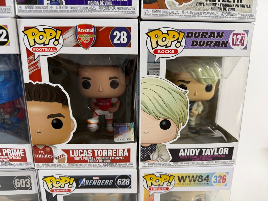 Lot Of 15 Assorted Funko Pop Vinyl Figures Including Transformers, Critical Role, Arsenal Football, Fortnite, And Marvel Exclusives, In Box. Estimate $170 - $245 [Photo 5]