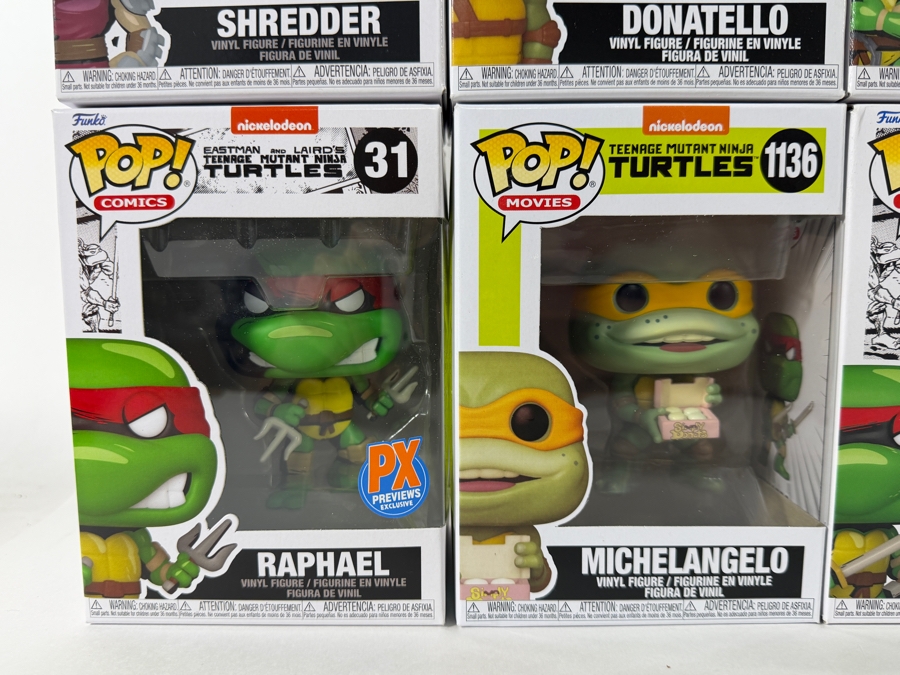 Lot Of 15 Assorted Funko Pop Vinyl Figures Including Teenage Mutant Ninja Turtles, Megatron, Halo, Rick And Morty, And Jingle All The Way, In Box. Estimate $185 - $265 [Photo 2]