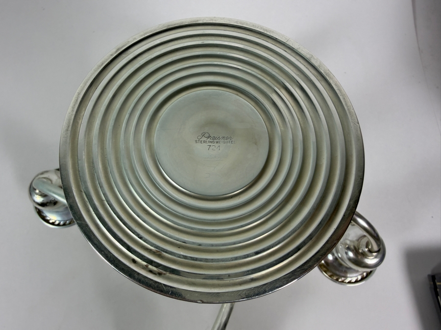 Vintage Preisner Sterling Silver Weighted 5-Light Candelabra, Pattern 724 11'W X 8'H [Photo 7]