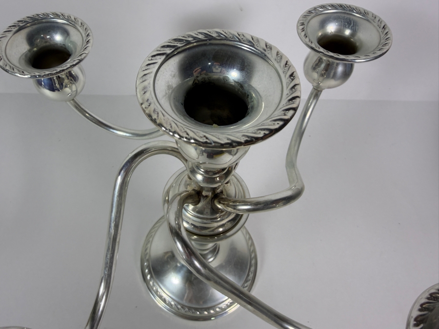 Vintage Preisner Sterling Silver Weighted 5-Light Candelabra, Pattern 724 11'W X 8'H [Photo 5]