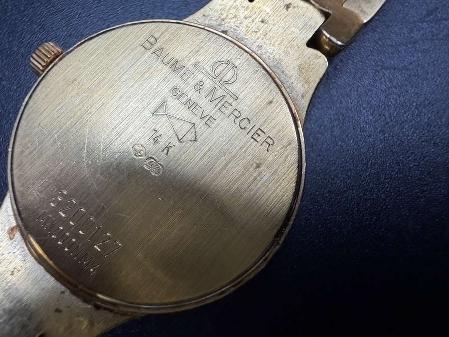Vintage Baume & Mercier Ladies Gala 14K Yellow Gold Mother Of Pearl Diamond Watch With Original Paperwork and Box Estimate $3,500 - $4,500 [Photo 8]