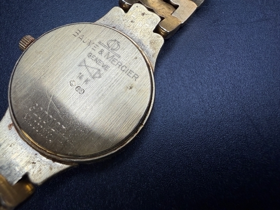 Vintage Baume & Mercier Ladies Gala 14K Yellow Gold Mother Of Pearl Diamond Watch With Original Paperwork and Box Estimate $3,500 - $4,500 [Photo 6]