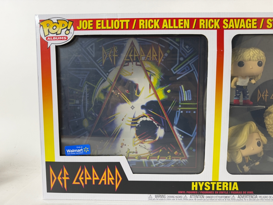 Funko Pop! Album Deluxe #37 Def Leppard Hysteria 5-Pack Vinyl Figures Featuring Full Band Lineup, Walmart Exclusive In Case. Estimate $55 - $95 [Photo 2]