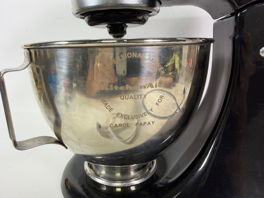 KitchenAid Ultra Power Stand Mixer Black Onyx Tilt Head Model With Stainless Steel Mixing Bowl [Photo 5]