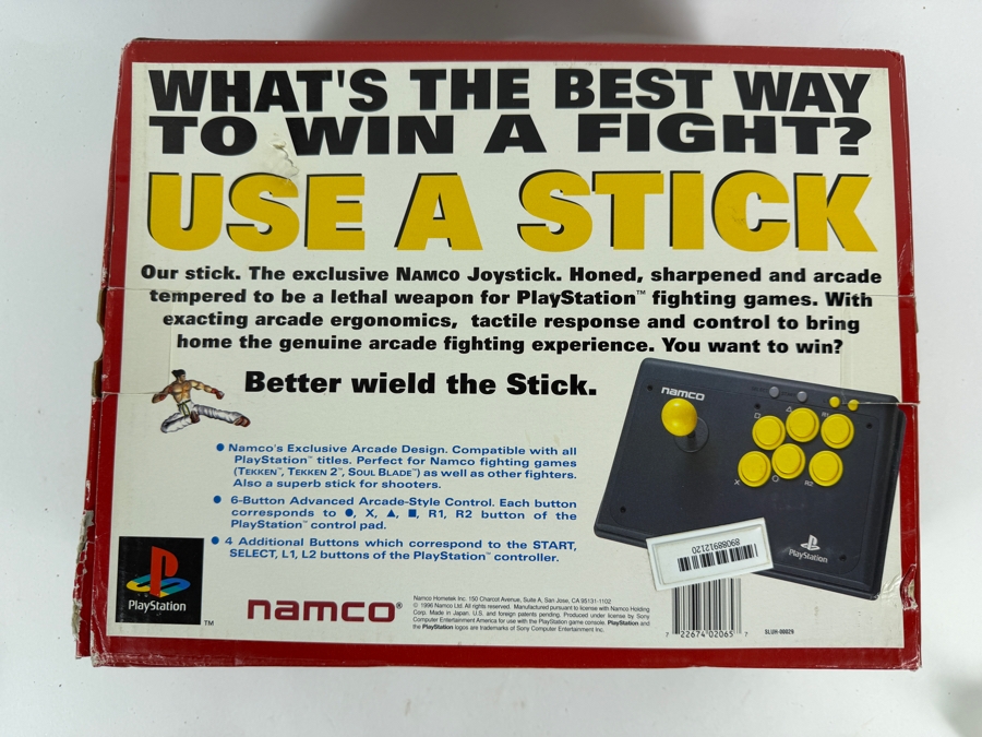 Soul Edge Limited Edition Box With Namco Joystick Controller For Sony PlayStation PS1 Console, In Box. Estimate $120 - $190 [Photo 4]