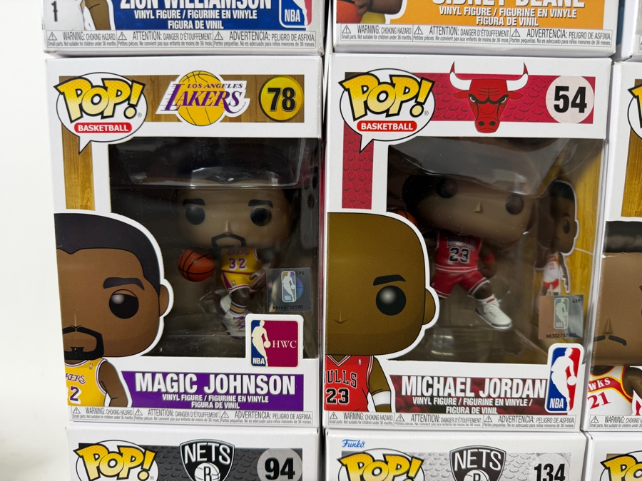 Lot Of 15 Assorted Funko Pop Vinyl Figures Including NBA Basketball, White Men Can't Jump, And NHL Hockey Exclusives, In Box. Estimate $215 - $310 [Photo 5]
