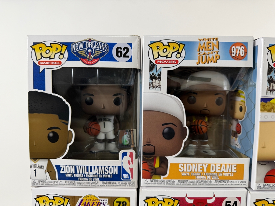 Lot Of 15 Assorted Funko Pop Vinyl Figures Including NBA Basketball, White Men Can't Jump, And NHL Hockey Exclusives, In Box. Estimate $215 - $310 [Photo 8]