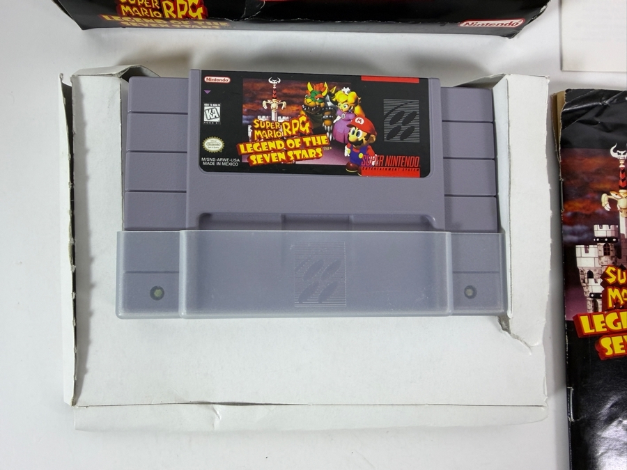 Super Mario RPG: Legend of the Seven Stars Super Nintendo SNES Complete In Box CIB With Manual And Inserts Estimate $230 - $330 [Photo 3]