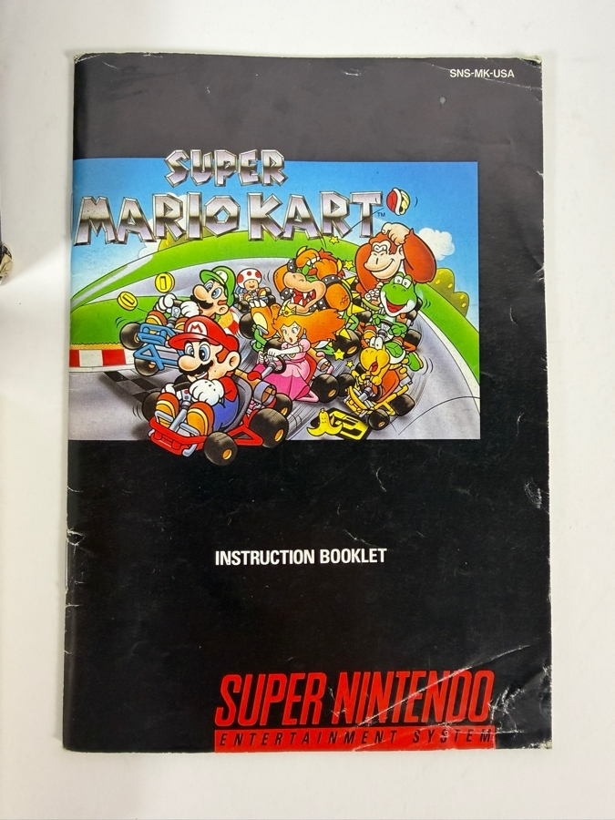 Super Mario Kart Super Nintendo SNES Complete In Box CIB With Manual And Tray Estimate $75 - $115 [Photo 5]
