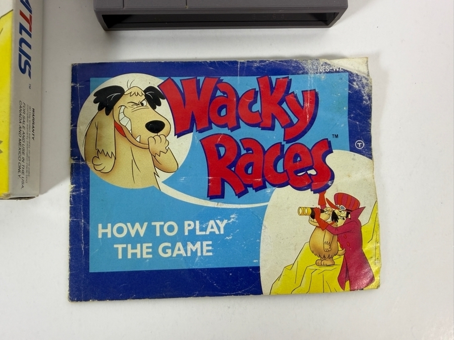 Wacky Races Hanna-Barbera Presents Nintendo NES Complete In Box CIB With Manual Estimate $750 - $1,100 [Photo 4]
