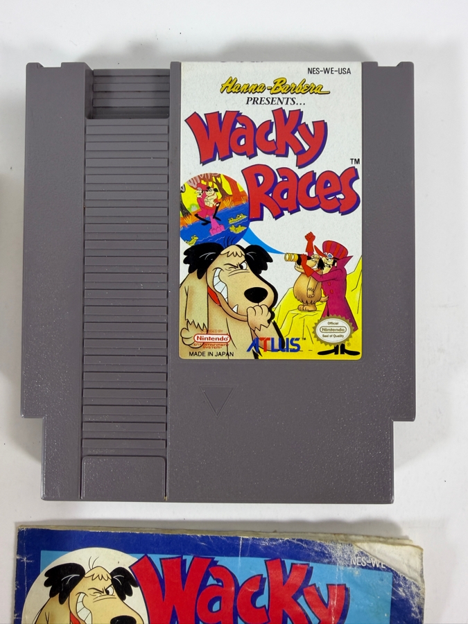 Wacky Races Hanna-Barbera Presents Nintendo NES Complete In Box CIB With Manual Estimate $750 - $1,100 [Photo 3]