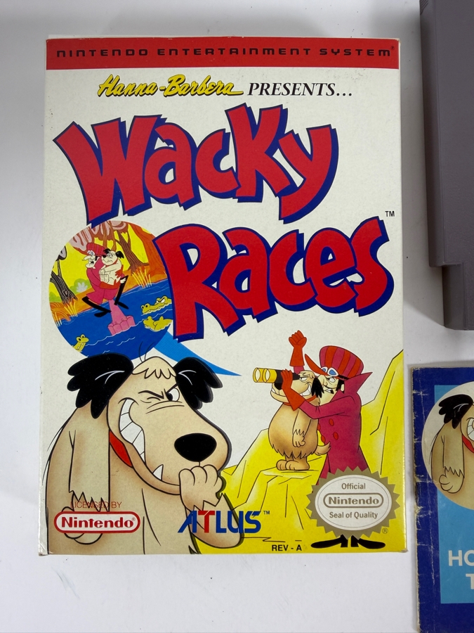 Wacky Races Hanna-Barbera Presents Nintendo NES Complete In Box CIB With Manual Estimate $750 - $1,100 [Photo 2]