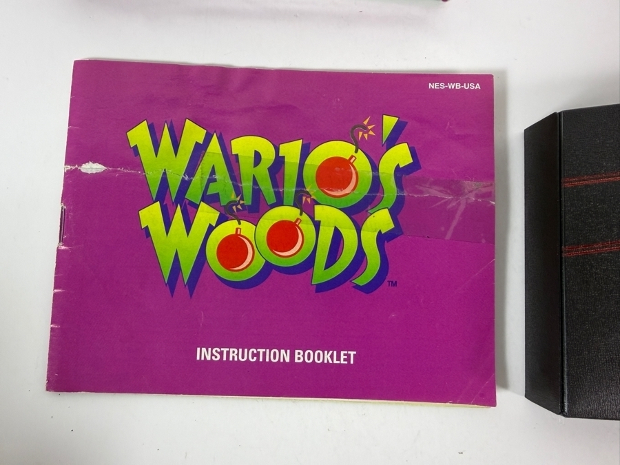 Wario's Woods Nintendo NES Complete In Box CIB With Manual And Dust Sleeve Estimate $90 - $140 [Photo 5]