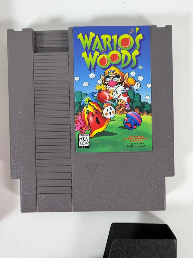 Wario's Woods Nintendo NES Complete In Box CIB With Manual And Dust Sleeve Estimate $90 - $140 [Photo 4]