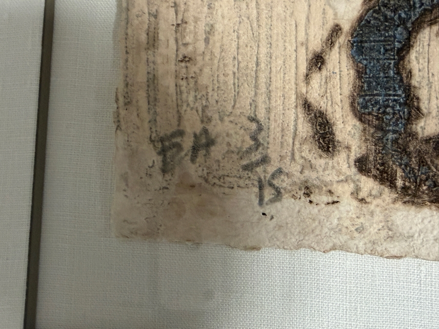 Pierre-Marie Brisson (b. 1955, French) Chevalerie Carborundum Etching Signed Artist Proof 3/15 30' X 23' Framed  40' X 33' Estimate $600 - $1,200 [Photo 7]