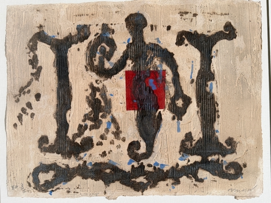 Pierre-Marie Brisson (b. 1955, French) Chevalerie Carborundum Etching Signed Artist Proof 3/15 30' X 23' Framed  40' X 33' Estimate $600 - $1,200 [Photo 3]