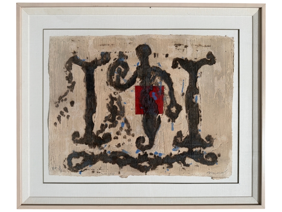 Pierre-Marie Brisson (b. 1955, French) Chevalerie Carborundum Etching Signed Artist Proof 3/15 30' X 23' Framed  40' X 33' Estimate $600 - $1,200