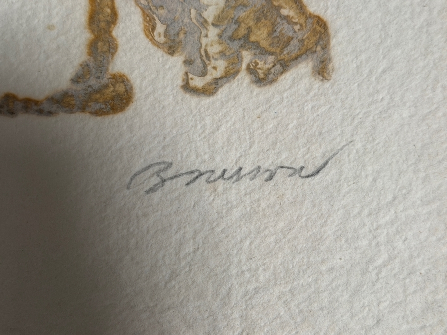 Pierre-Marie Brisson (b. 1955, French) Chasse Prehistorique Carborundum Etching Signed Artist Proof 6/15 18' X 22' Framed 27.5' X 32.5' Estimate $500 - $1,000 [Photo 5]