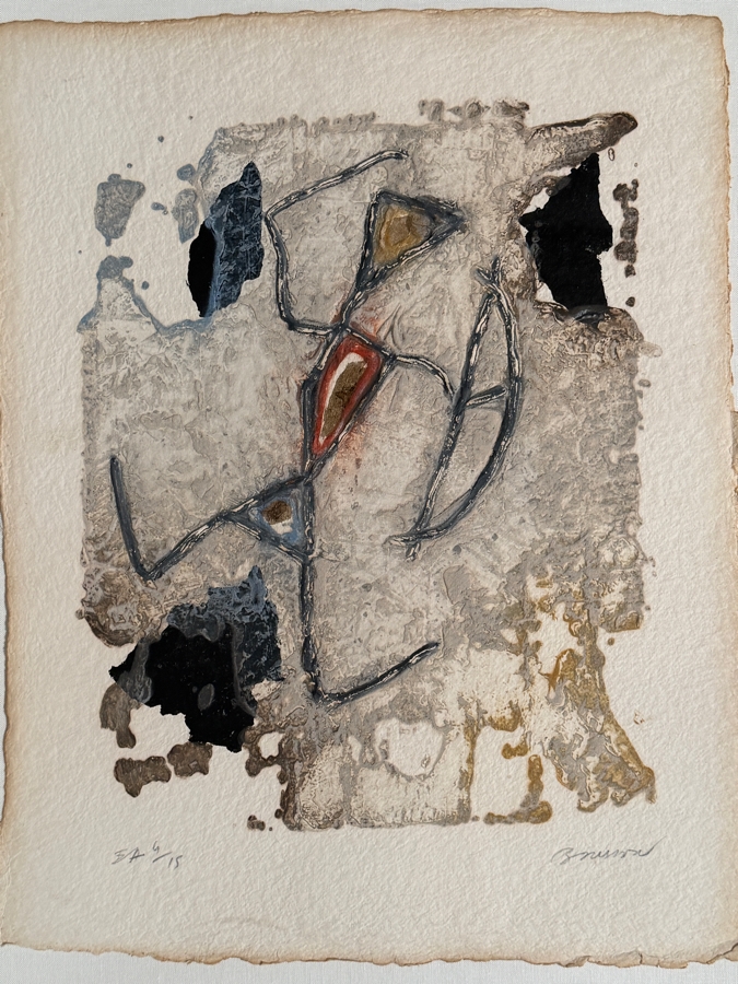 Pierre-Marie Brisson (b. 1955, French) Chasse Prehistorique Carborundum Etching Signed Artist Proof 6/15 18' X 22' Framed 27.5' X 32.5' Estimate $500 - $1,000 [Photo 3]