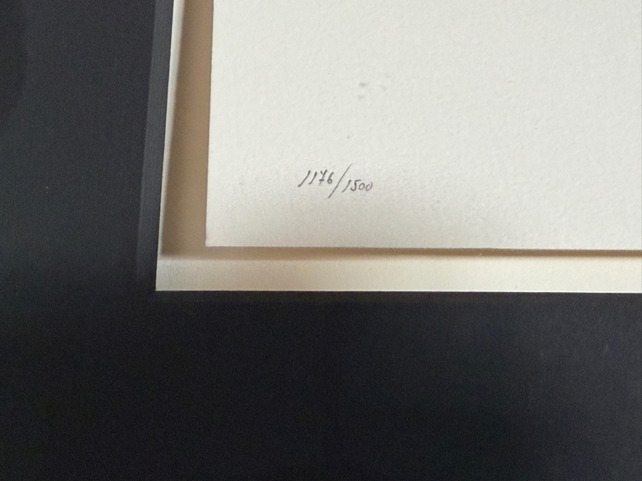 Joan Miro (1893-1983, Spain) Untitled From La Melodie Acide Lithograph Plate Signed And Numbered 1176/1500 10' X 13' Framed 20.5' X 23.5' Estimate $400 - $800 [Photo 6]