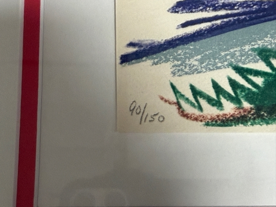 Pablo Picasso Toros Y Toreros 10.3.59 X Jacqueline On Horse Original Lithograph Printed By Fernand Mourlot Numbered 90/150 14.5' X 10' Framed 29' X 25.5' Estimate $800 - $1,500 [Photo 7]