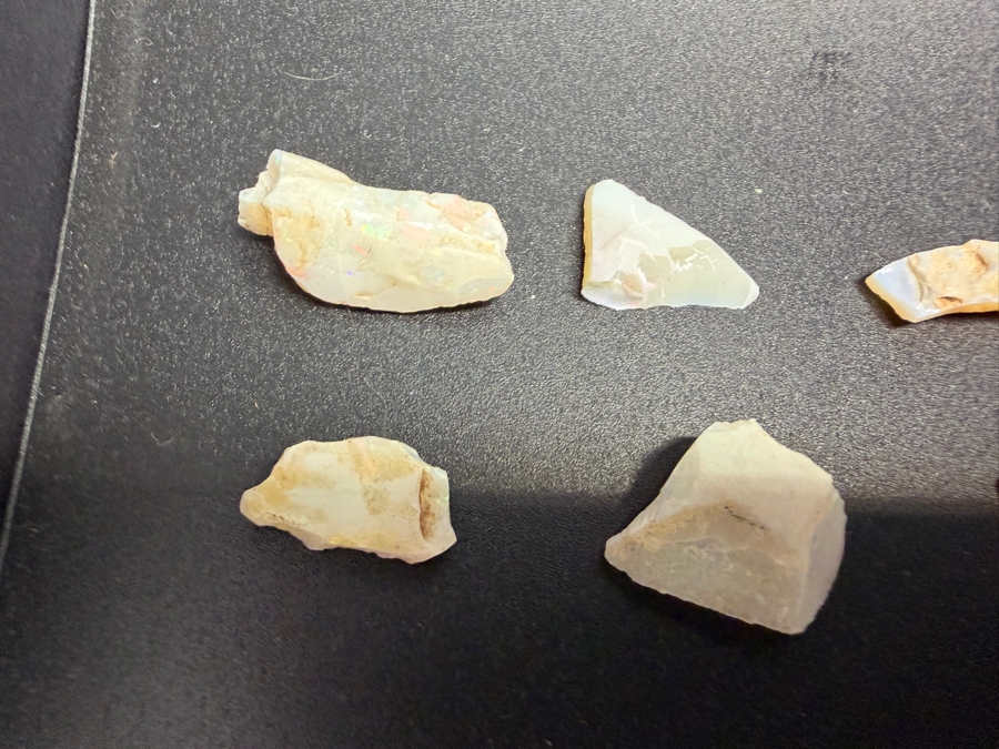 Just Added - Natural Rough Opal Specimen Multi Piece Estate Collection Variety Lot Featuring Translucent Raw Gemstones See Quarter For Scale Weighs 93.4g [Photo 9]