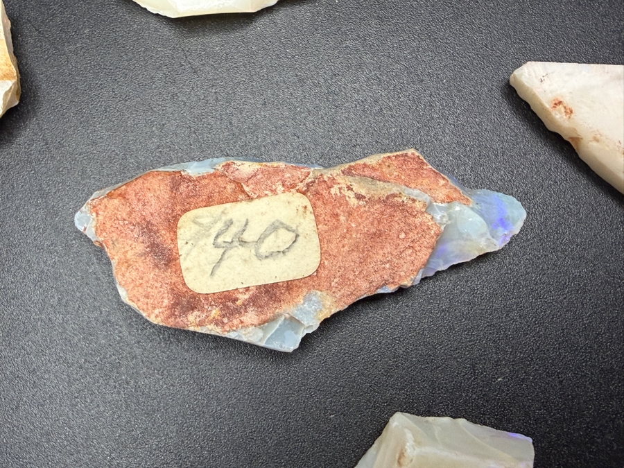 Just Added - Natural Rough Opal Specimen Multi Piece Estate Collection Variety Lot Featuring Translucent Raw Gemstones See Quarter For Scale Weighs 93.4g [Photo 14]