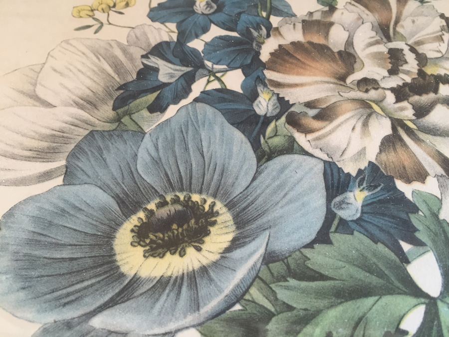 Lithograph Botanical Art Pair In Oval Frames [Photo 5]