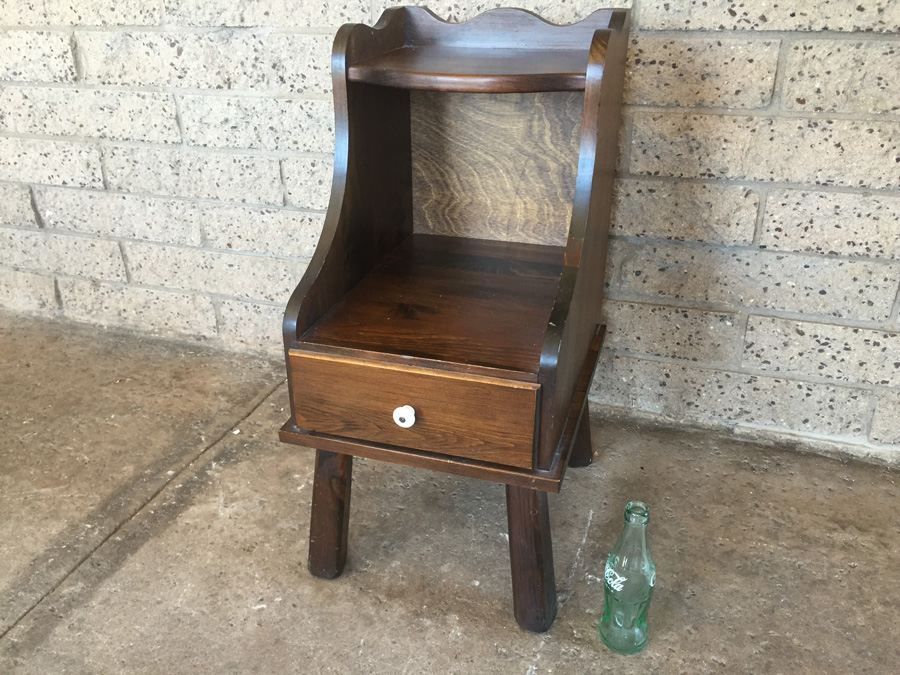 Vintage Side Table With Drawer