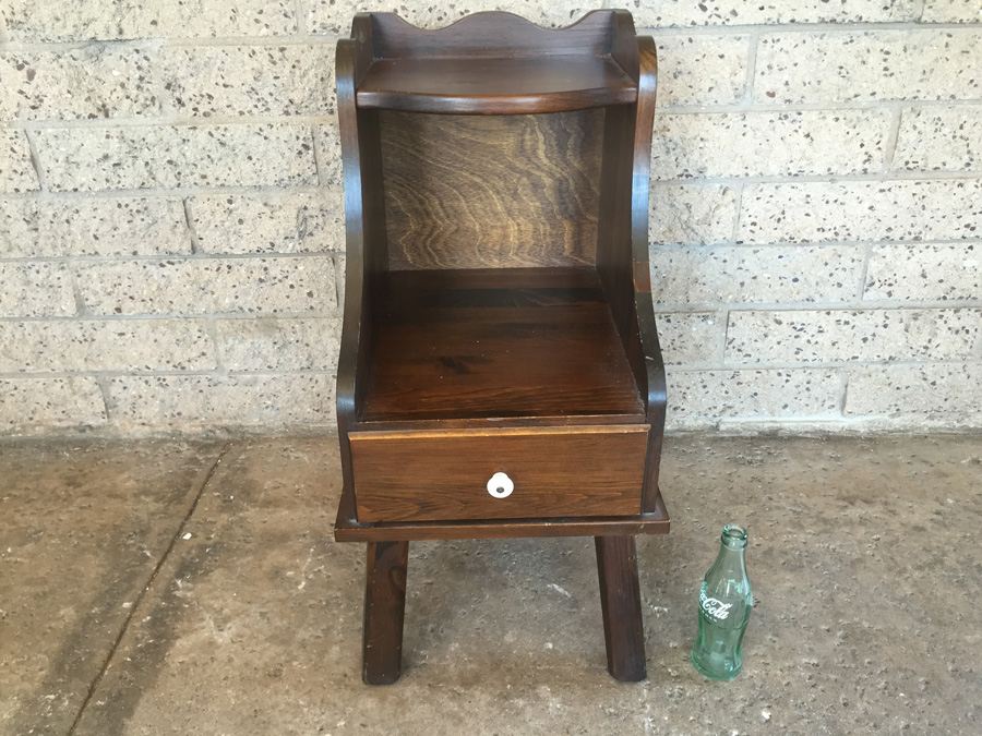 Vintage Side Table With Drawer [Photo 2]