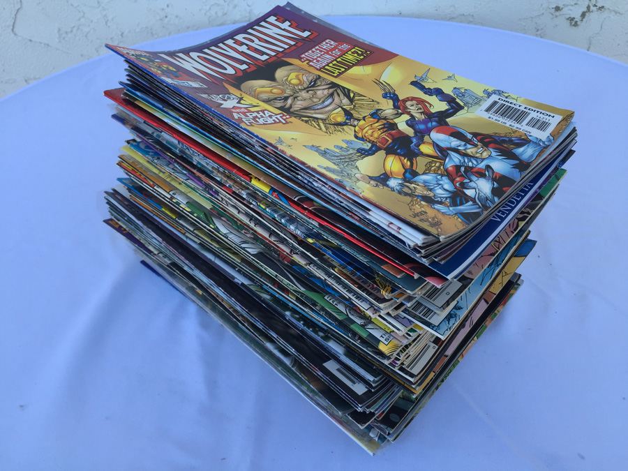 Wolverine, Silver Surfer Comic Book Lot (91 Books)