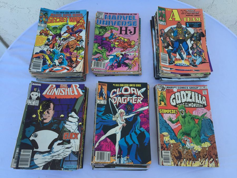 Silver Surfer, The A-Team, Godzilla Comic Book Lot (132 Books)