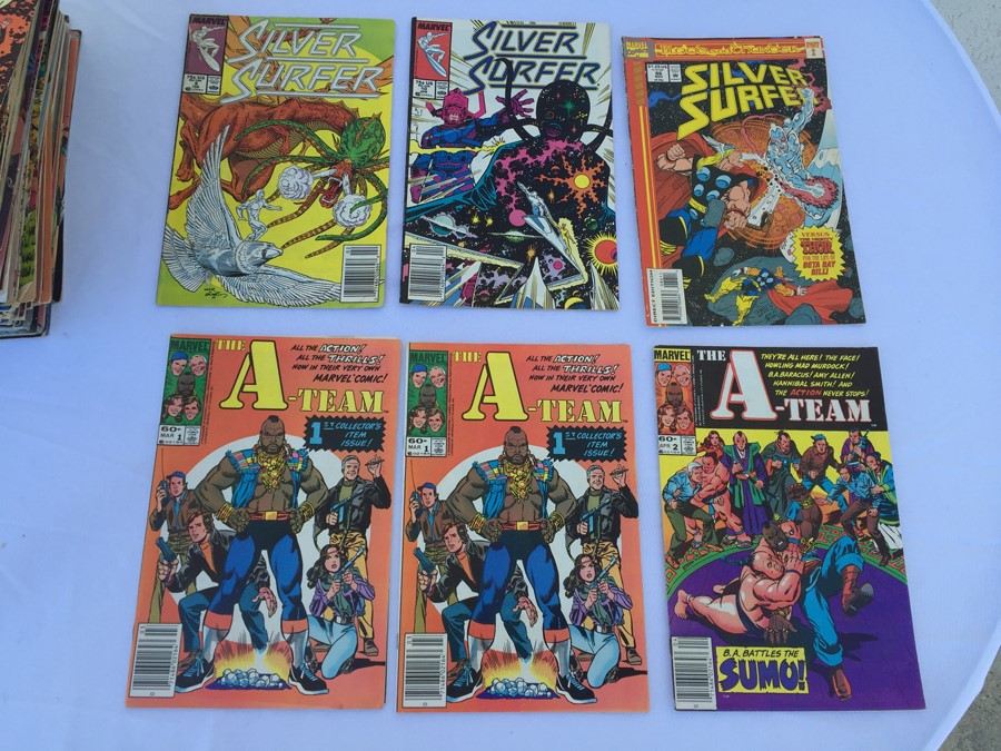 Silver Surfer, The A-Team, Godzilla Comic Book Lot (132 Books) [Photo 7]