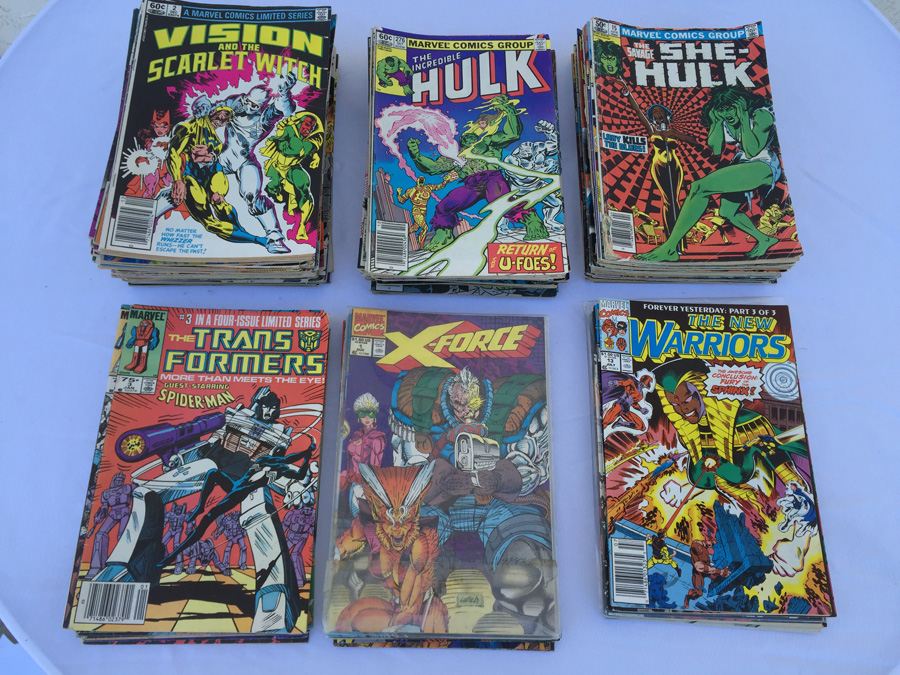 The Incredible Hulk, The Transformers, The Mighty Thor Comic Book Lot (122 Books)