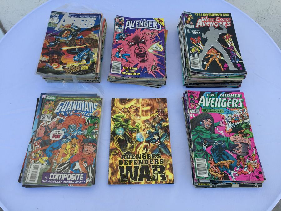 The Avengers, West Coast Avengers, The Mighty Avengers Comic Book Lot (104 Books) [Photo 1]