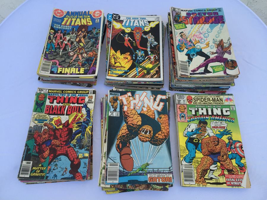 The Thing, The New Teen Titans, Doctor Strange Comic Book Lot (109 Books) [Photo 1]